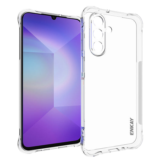For Samsung Galaxy A17 5G Clear Phone Case ENKAY HAT PRINCE Shockproof Anti-slip TPU Cover - Transparent