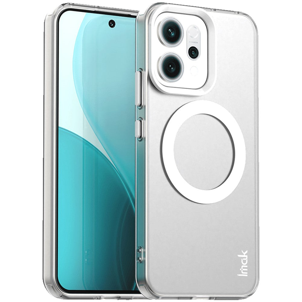 IMAK For Oppo Reno14 Pro 5G (Global) Case Compatible with MagSafe PC + TPU Protective Phone Back Cover - White
