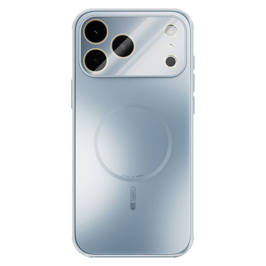ABEEL For iPhone 17 Pro Max Magnetic Case TPU PC Cooling Matte Phone Back Cover with Lens Film - Baby Blue