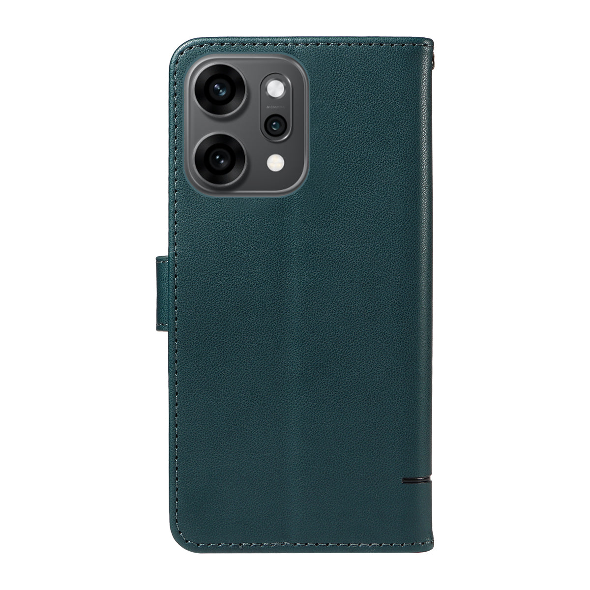 For Oppo Reno14 Pro 5G (China) / Oppo Reno14 Pro 5G (Global) Case Cat Pattern Imprint Leather Phone Cover with Wrist Strap - Blue
