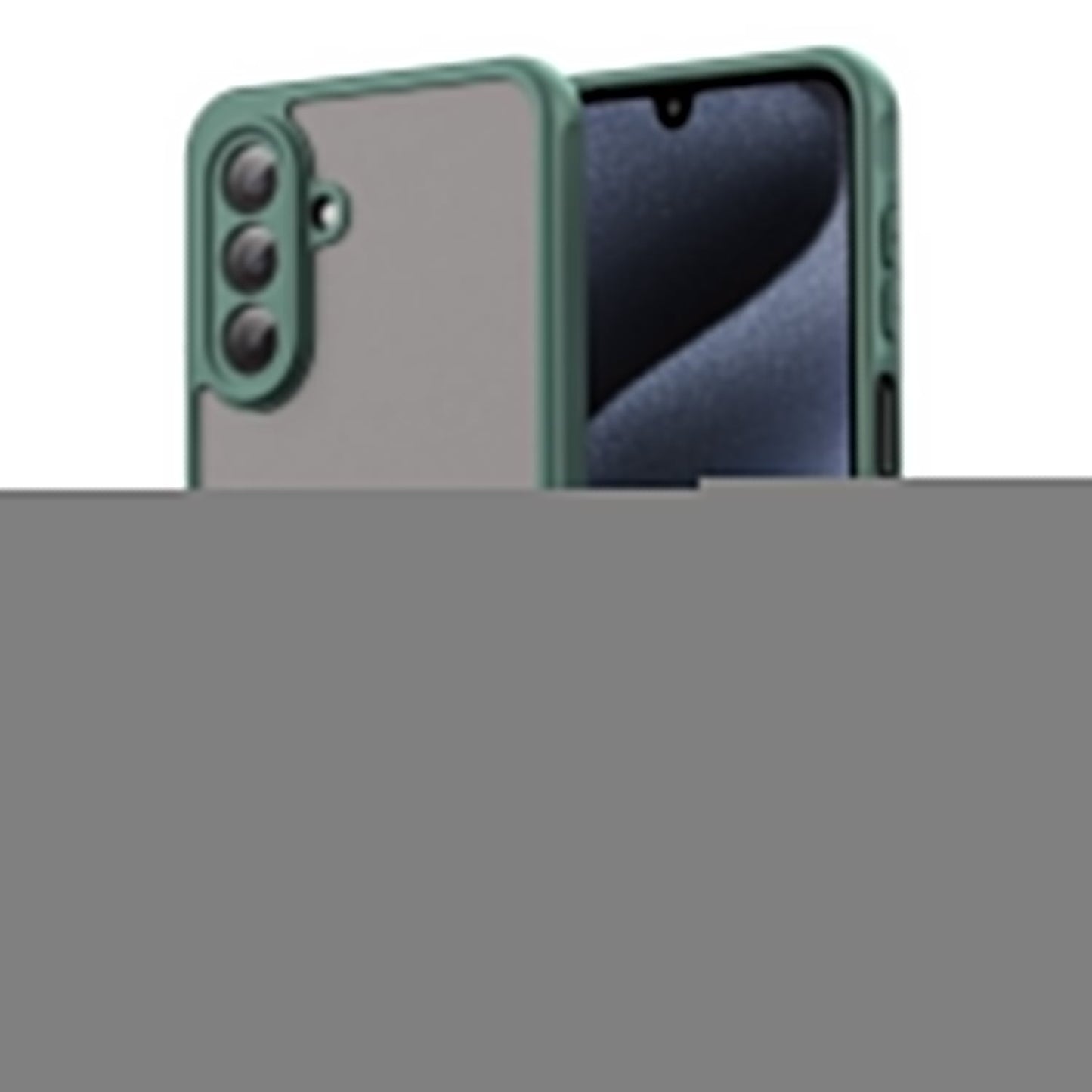 For Samsung Galaxy A17 5G Case with Screen Film WANLONFENG FD Series Skin Touch TPU PC Phone Back Cover - Green