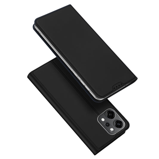 For Oppo Reno14 Pro 5G (Global) Case DUX DUCIS Skin Pro Series Leather Stand Cover Card Holder - Black