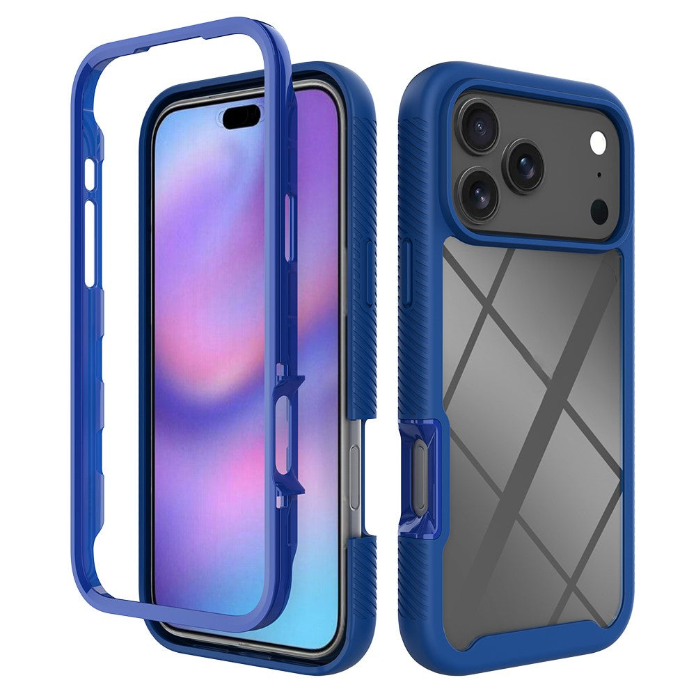 For iPhone 17 Pro Max Case Anti Drop 2 in 1 PC + TPU Phone Cover - Blue