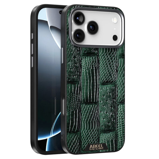 ABEEL For iPhone 17 Pro Max Case Compatible with MagSafe Beast Texture Micro-Embossing Back Cover - Green