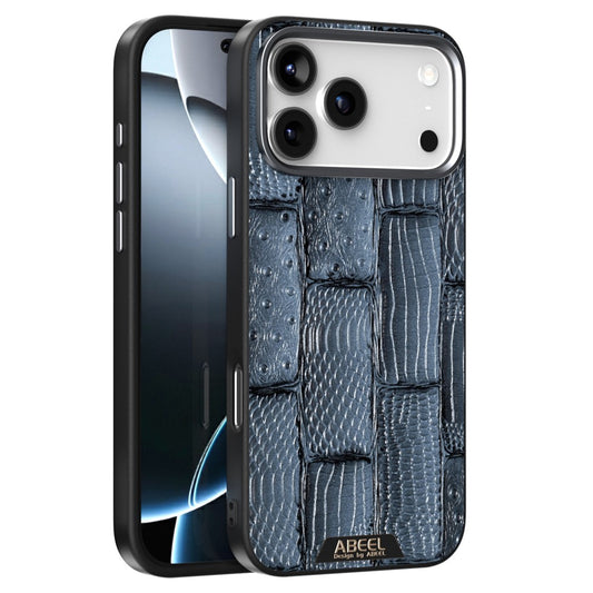 ABEEL For iPhone 17 Pro Max Case Compatible with MagSafe Beast Texture Micro-Embossing Back Cover - Blue