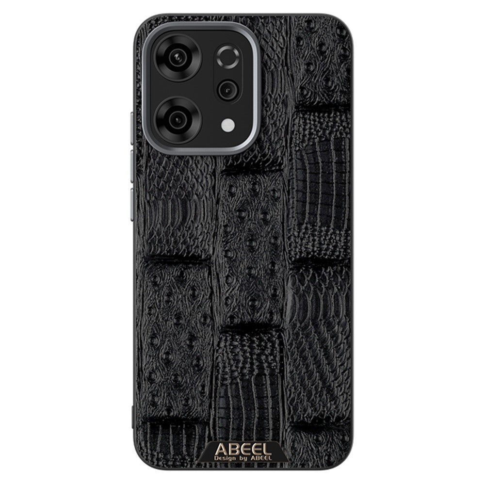 ABEEL For Oppo Reno14 Pro 5G (Global) Case Compatible with MagSafe Beast Texture Micro-Embossing Back Cover - Black