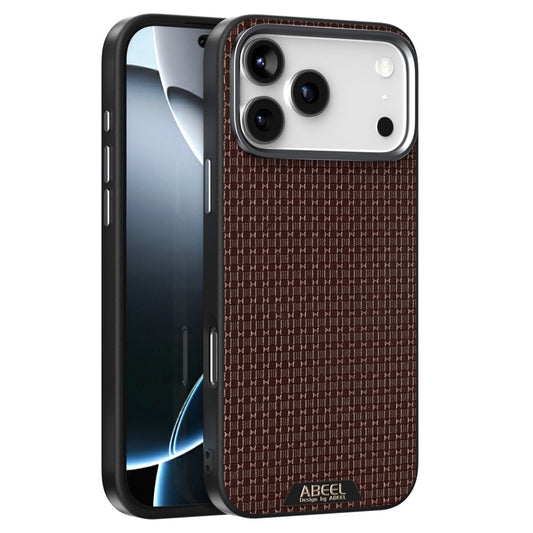 ABEEL For iPhone 17 Pro Max Case Compatible with MagSafe Textured Micro-Embossing Back Cover - Coffee