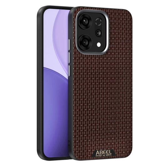 ABEEL For Oppo Reno14 Pro 5G (Global) Case Compatible with MagSafe Textured Micro-Embossing Back Cover - Coffee