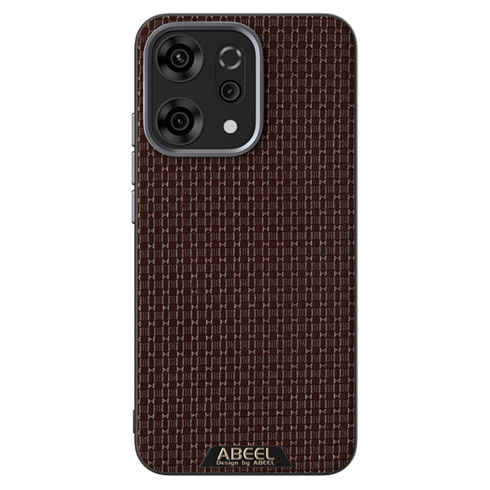 ABEEL For Oppo Reno14 Pro 5G (Global) Case Compatible with MagSafe Textured Micro-Embossing Back Cover - Coffee