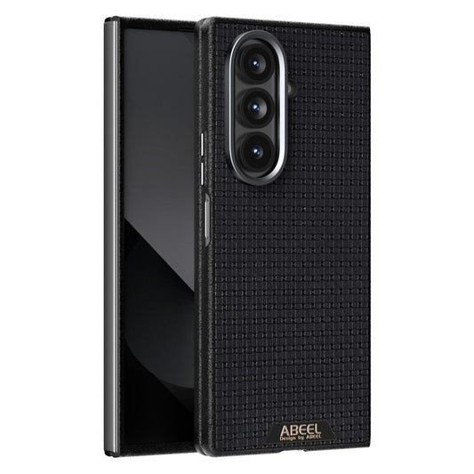 ABEEL For Samsung Galaxy Z Fold7 5G Case Compatible with MagSafe Textured Micro-Embossing Back Cover - Black