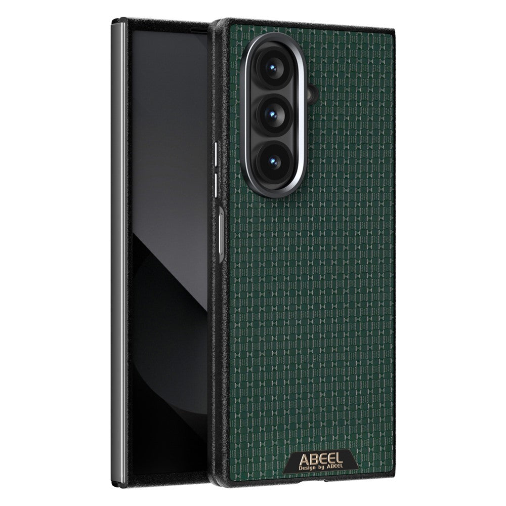 ABEEL For Samsung Galaxy Z Fold7 5G Case Compatible with MagSafe Textured Micro-Embossing Back Cover - Green