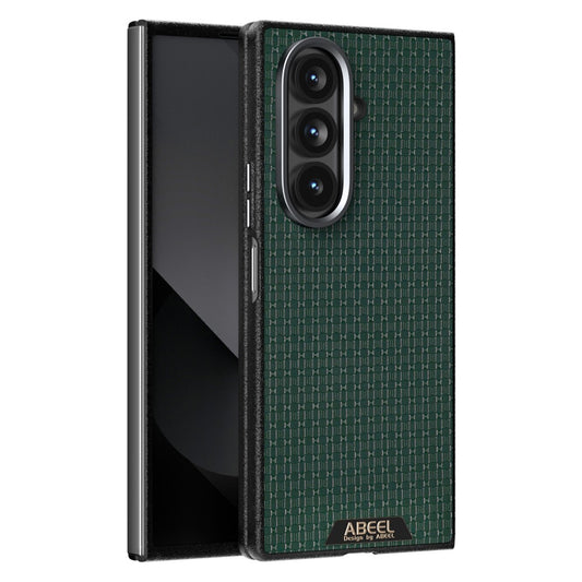 ABEEL For Samsung Galaxy Z Fold7 5G Case Compatible with MagSafe Textured Micro-Embossing Back Cover - Green