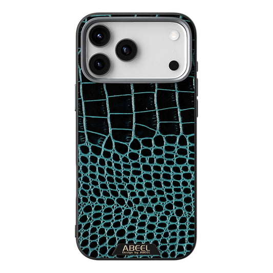 ABEEL For iPhone 17 Pro Max Case Compatible with MagSafe Crocodile Texture Micro-Embossing Back Cover - Green