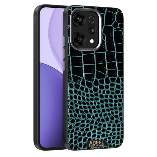 ABEEL For Oppo Reno14 Pro 5G (Global) Case Compatible with MagSafe Crocodile Texture Micro-Embossing Back Cover - Green