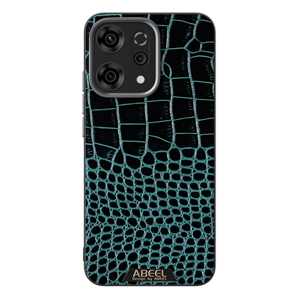 ABEEL For Oppo Reno14 Pro 5G (Global) Case Compatible with MagSafe Crocodile Texture Micro-Embossing Back Cover - Green