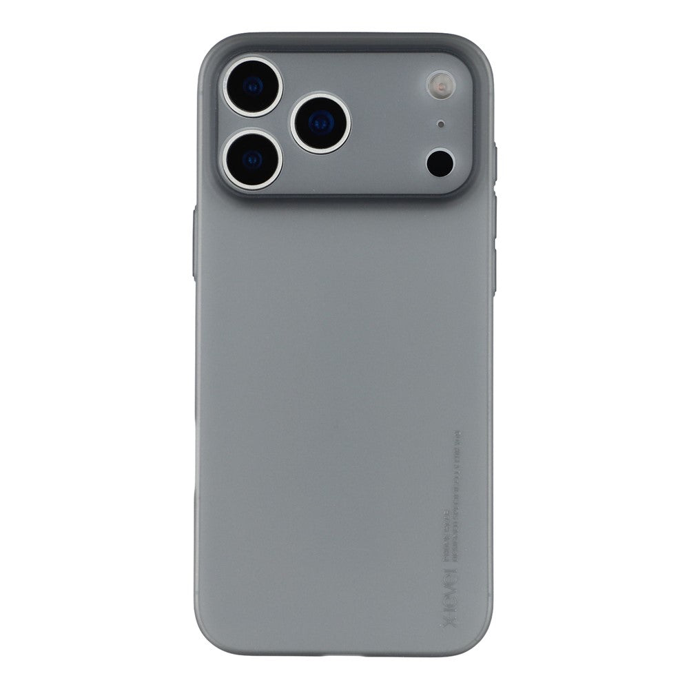 X-LEVEL For iPhone 17 Pro Max Case Hard PP Matte Phone Cover 0.18mm Ultra-Thin - Transparent Black