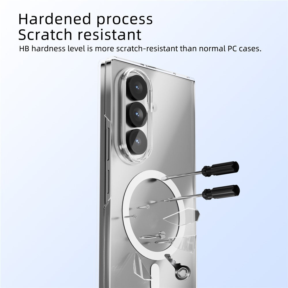 ABEEL For Samsung Galaxy Z Fold7 5G Magnetic Case Clear PC Anti Scratch Phone Cover