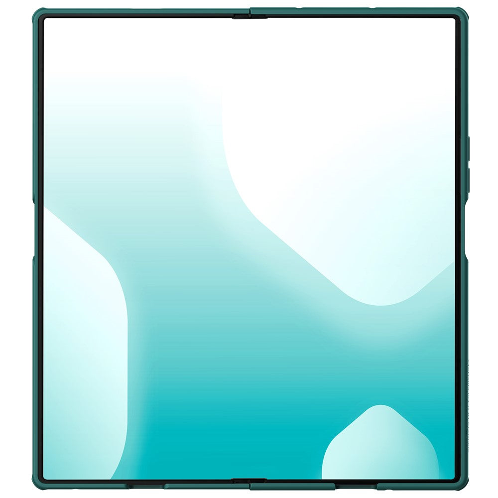 NILLKIN Flex Pure Fold Case for Samsung Galaxy Z Fold7 5G Silicone + PC Phone Cover with Stylus Pen - Green