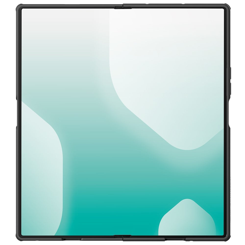 NILLKIN Flex Pure Fold Case for Samsung Galaxy Z Fold7 5G Silicone + PC Phone Cover with Stylus Pen - Black