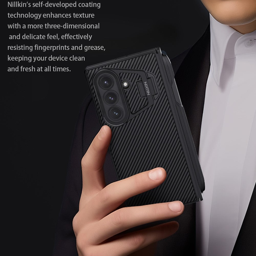 NILLKIN CamShield Prop Series For Samsung Galaxy Z Fold7 5G Case PC Phone Cover with Clear Camera Lid  /  Stylus Pen