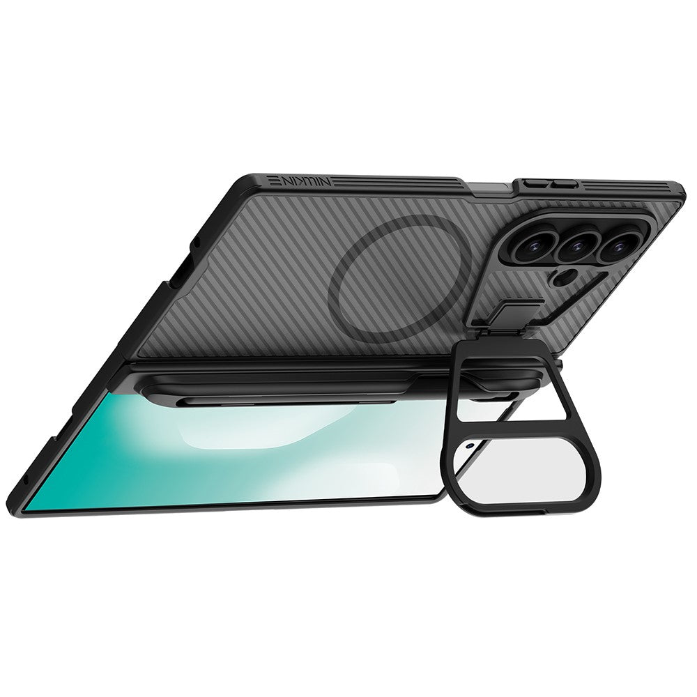 NILLKIN CamShield Prop Magnetic Translucent Series For Samsung Galaxy Z Fold7 5G Case with Stylus Pen Clear Camera Lid PC Phone Cover