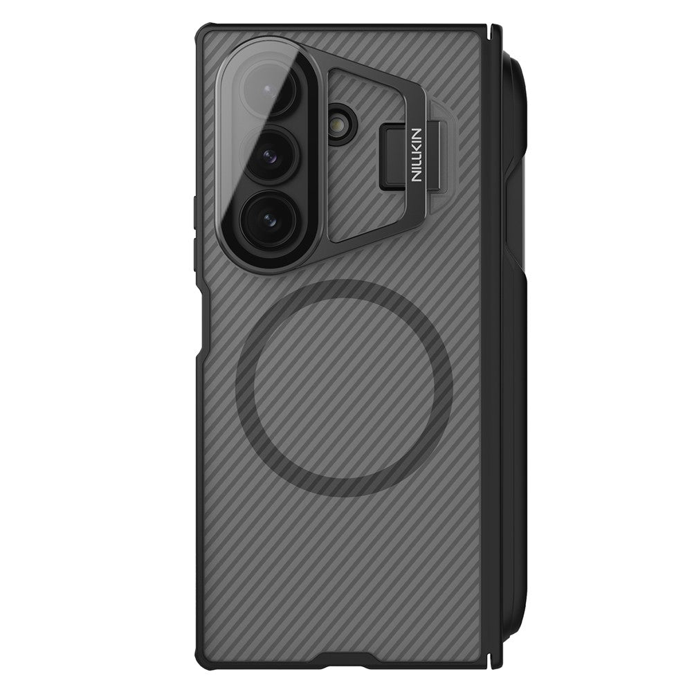 NILLKIN CamShield Prop Magnetic Translucent Series For Samsung Galaxy Z Fold7 5G Case with Stylus Pen Clear Camera Lid PC Phone Cover