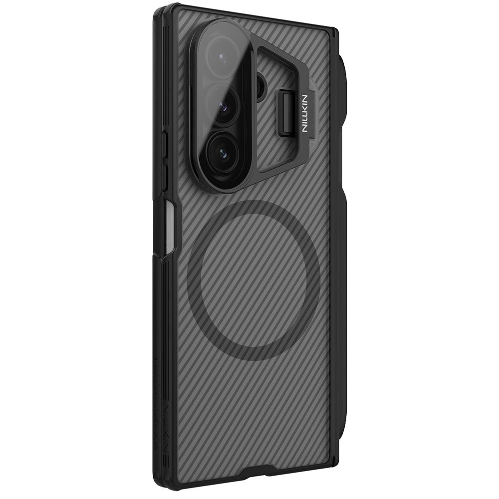 NILLKIN CamShield Prop Magnetic Translucent Series For Samsung Galaxy Z Fold7 5G Case with Stylus Pen Clear Camera Lid PC Phone Cover