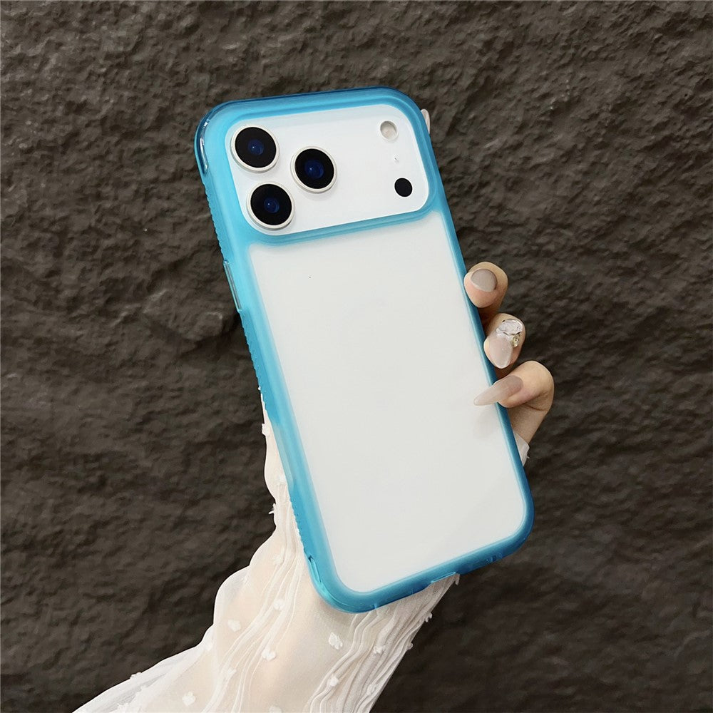 For iPhone 17 Pro Max Case Shockproof TPU + PC Phone Back Cover - Blue