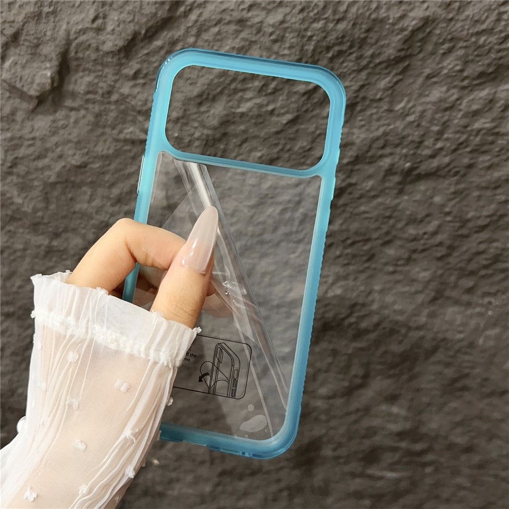 For iPhone 17 Pro Max Case Shockproof TPU + PC Phone Back Cover - Transparent