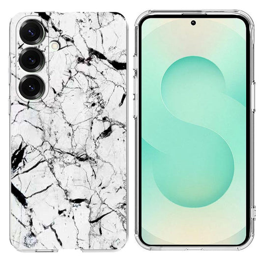 For Samsung Galaxy A26 5G / A17 5G Case Marble Pattern Printing Soft TPU Phone Cover - White