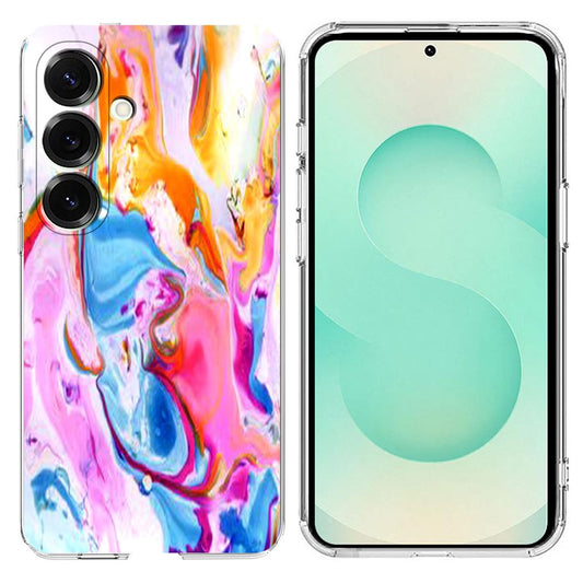 For Samsung Galaxy A26 5G / A17 5G Case Marble Pattern Printing Soft TPU Phone Cover - Colorful