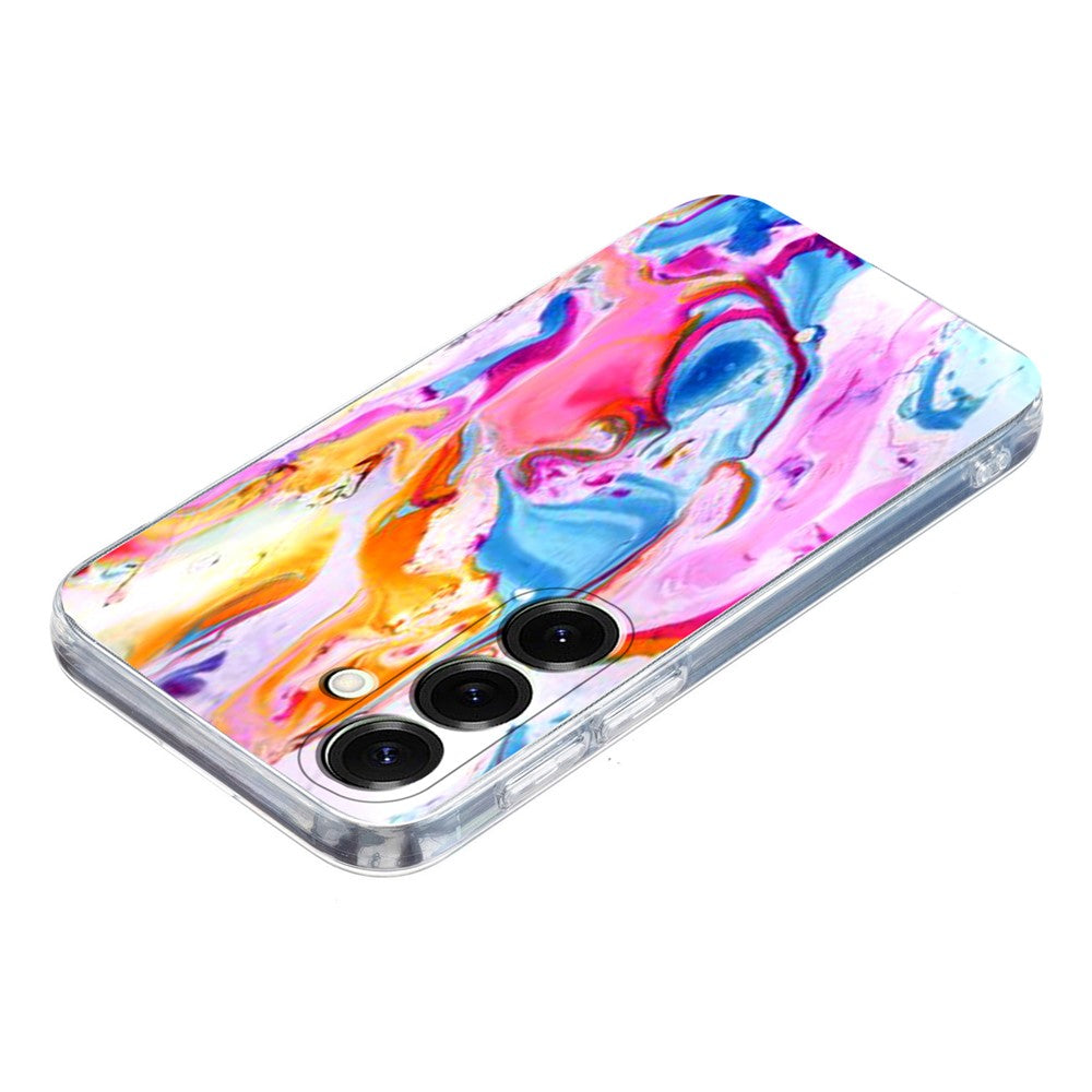 For Samsung Galaxy A26 5G / A17 5G Case Marble Pattern Printing Soft TPU Phone Cover - Colorful