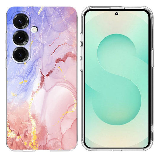 For Samsung Galaxy A26 5G / A17 5G Case Marble Pattern Printing Soft TPU Phone Cover - Pink