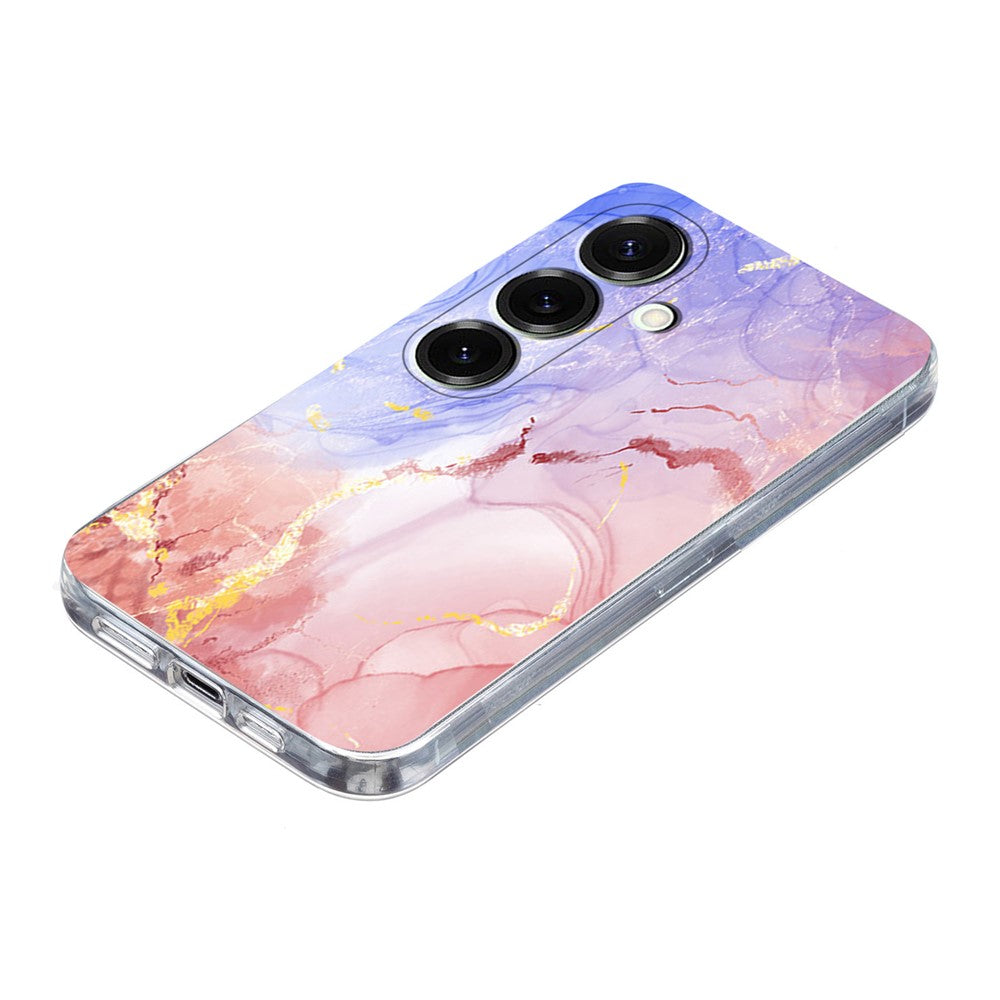 For Samsung Galaxy A26 5G / A17 5G Case Marble Pattern Printing Soft TPU Phone Cover - Pink