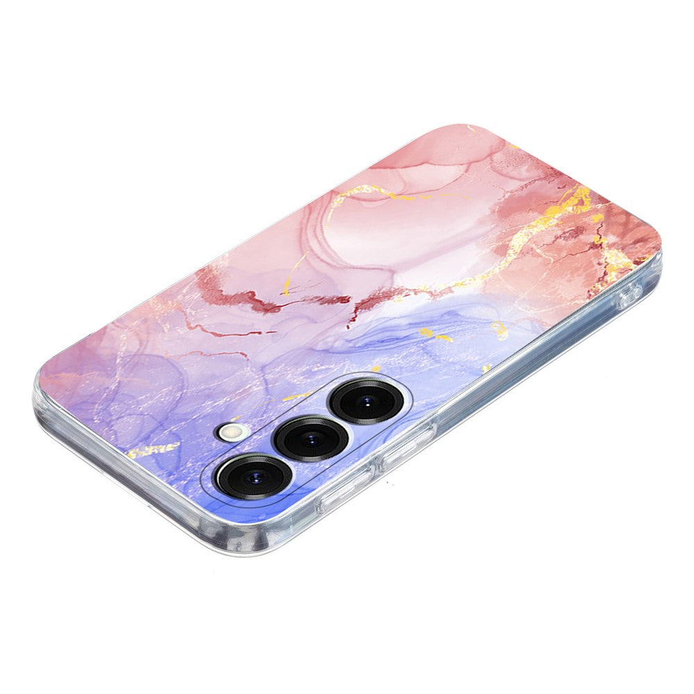 For Samsung Galaxy A26 5G / A17 5G Case Marble Pattern Printing Soft TPU Phone Cover - Pink