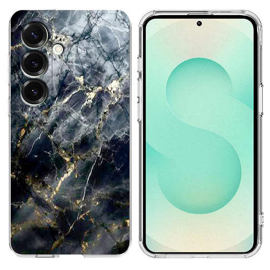 For Samsung Galaxy A26 5G / A17 5G Case Marble Pattern Printing Soft TPU Phone Cover - Black
