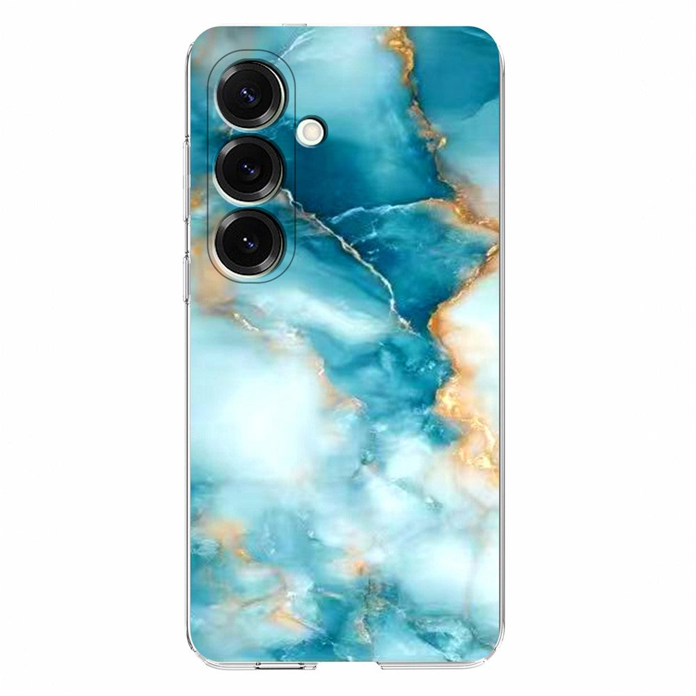 For Samsung Galaxy A26 5G / A17 5G Case Marble Pattern Printing Soft TPU Phone Cover - Blue