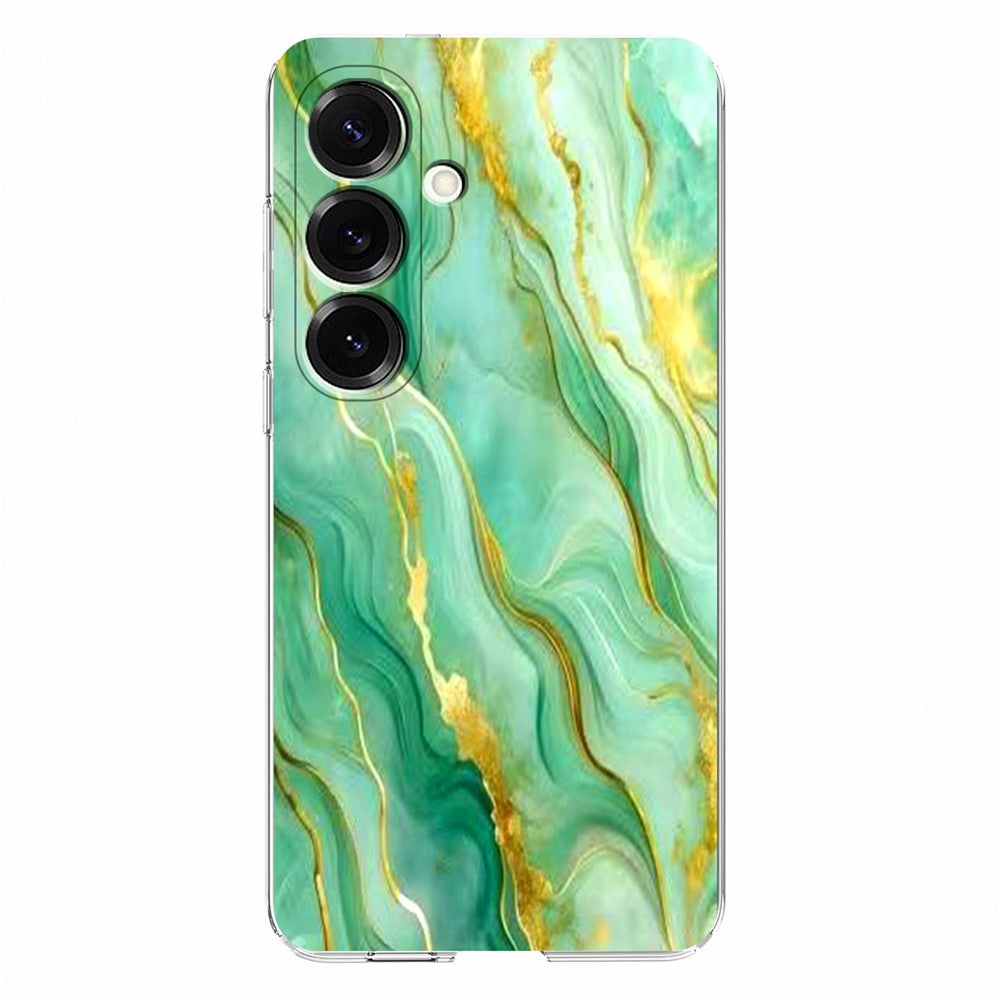 For Samsung Galaxy A26 5G / A17 5G Case Marble Pattern Printing Soft TPU Phone Cover - Green