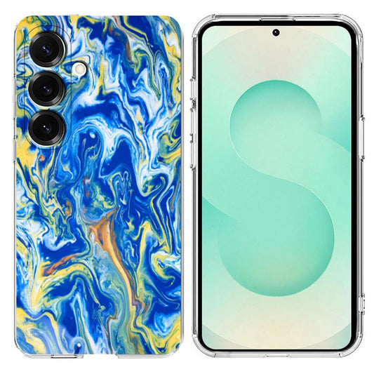 For Samsung Galaxy A26 5G / A17 5G Case Marble Pattern Printing Soft TPU Phone Cover - Sky Blue