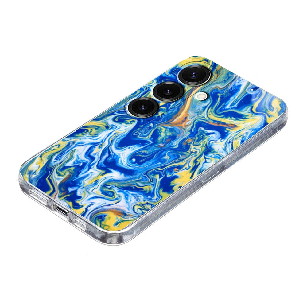 For Samsung Galaxy A26 5G / A17 5G Case Marble Pattern Printing Soft TPU Phone Cover - Sky Blue