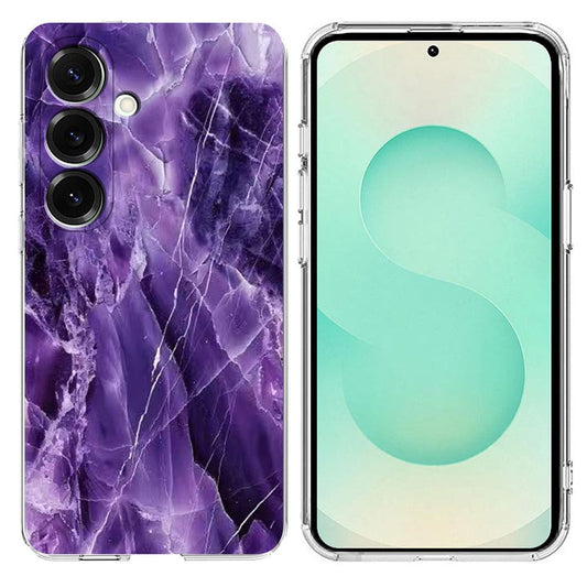For Samsung Galaxy A26 5G / A17 5G Case Marble Pattern Printing Soft TPU Phone Cover - Purple