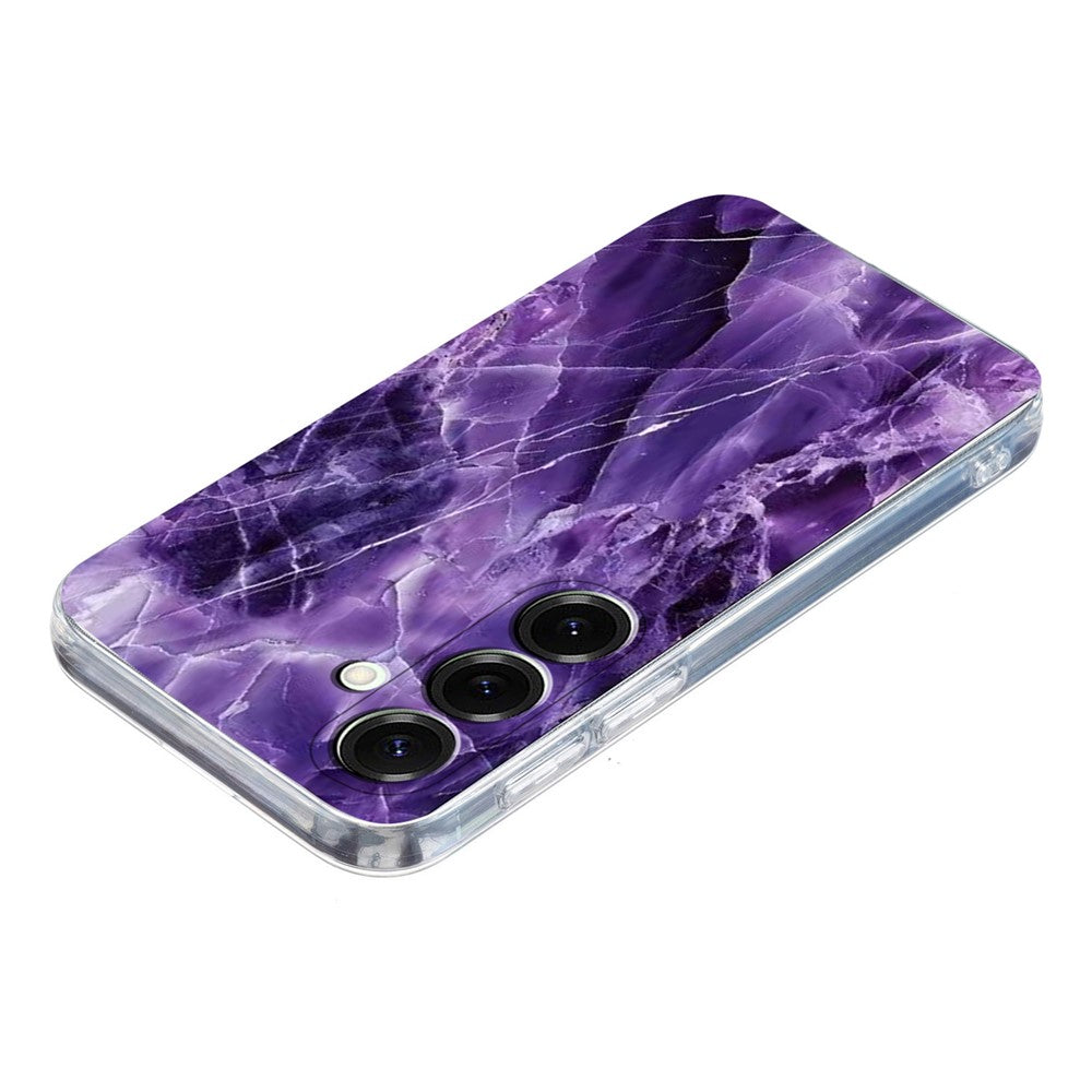 For Samsung Galaxy A26 5G / A17 5G Case Marble Pattern Printing Soft TPU Phone Cover - Purple