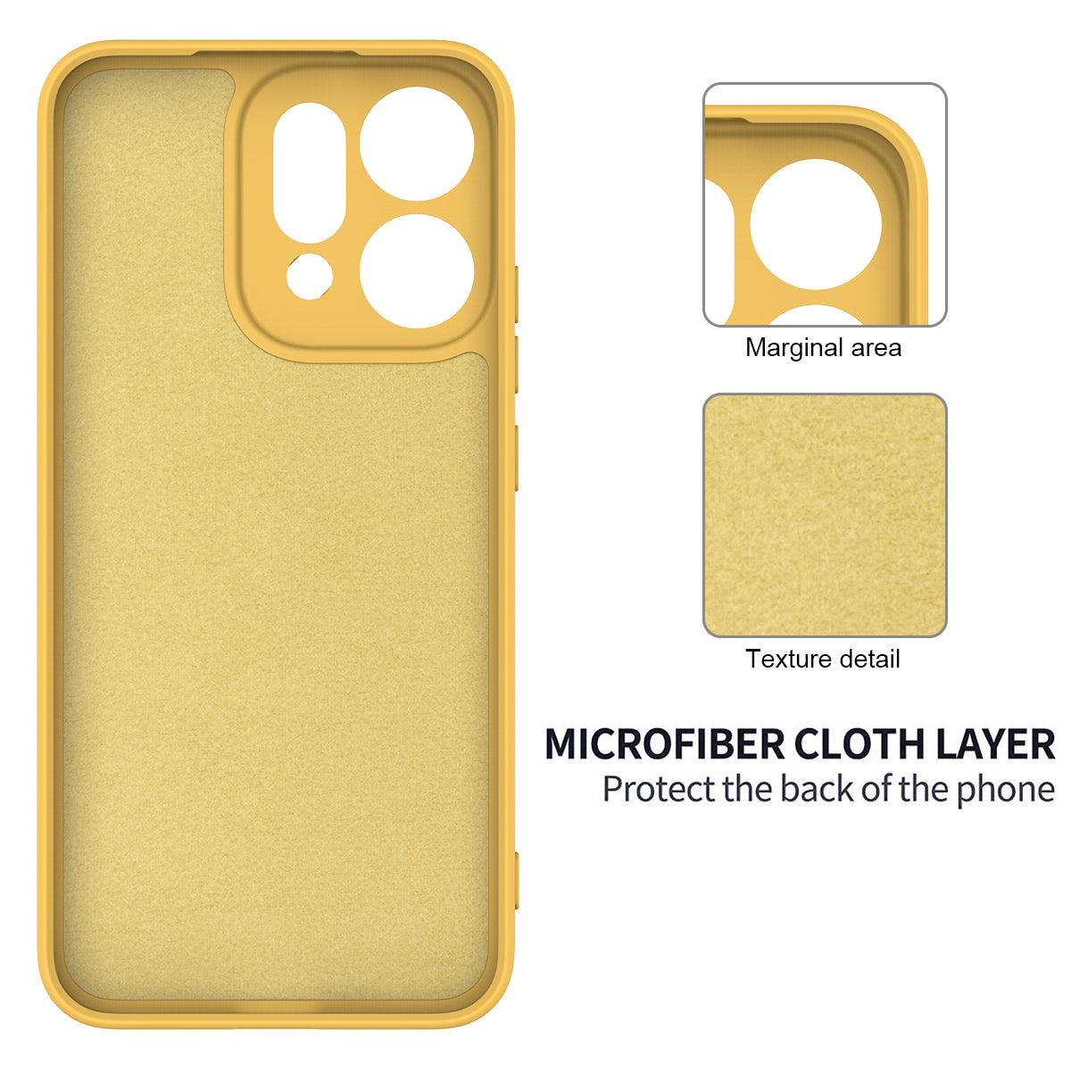 For Oppo Reno14 Pro 5G (China) / Oppo Reno14 Pro 5G (Global) Liquid Silicone Case Phone Back Cover with Hand Strap - Yellow