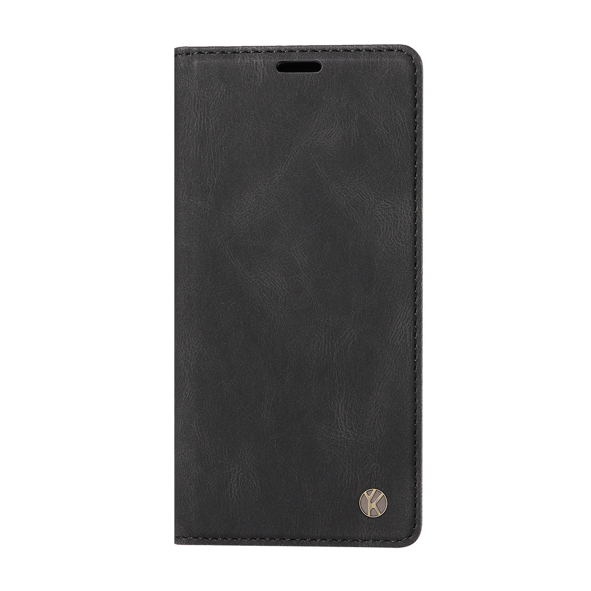 For Oppo Reno14 Pro 5G (China) / Oppo Reno14 Pro 5G (Global) Leather Cover YIKATU YK-004 Skin-Touch Wallet Phone Cases - Black