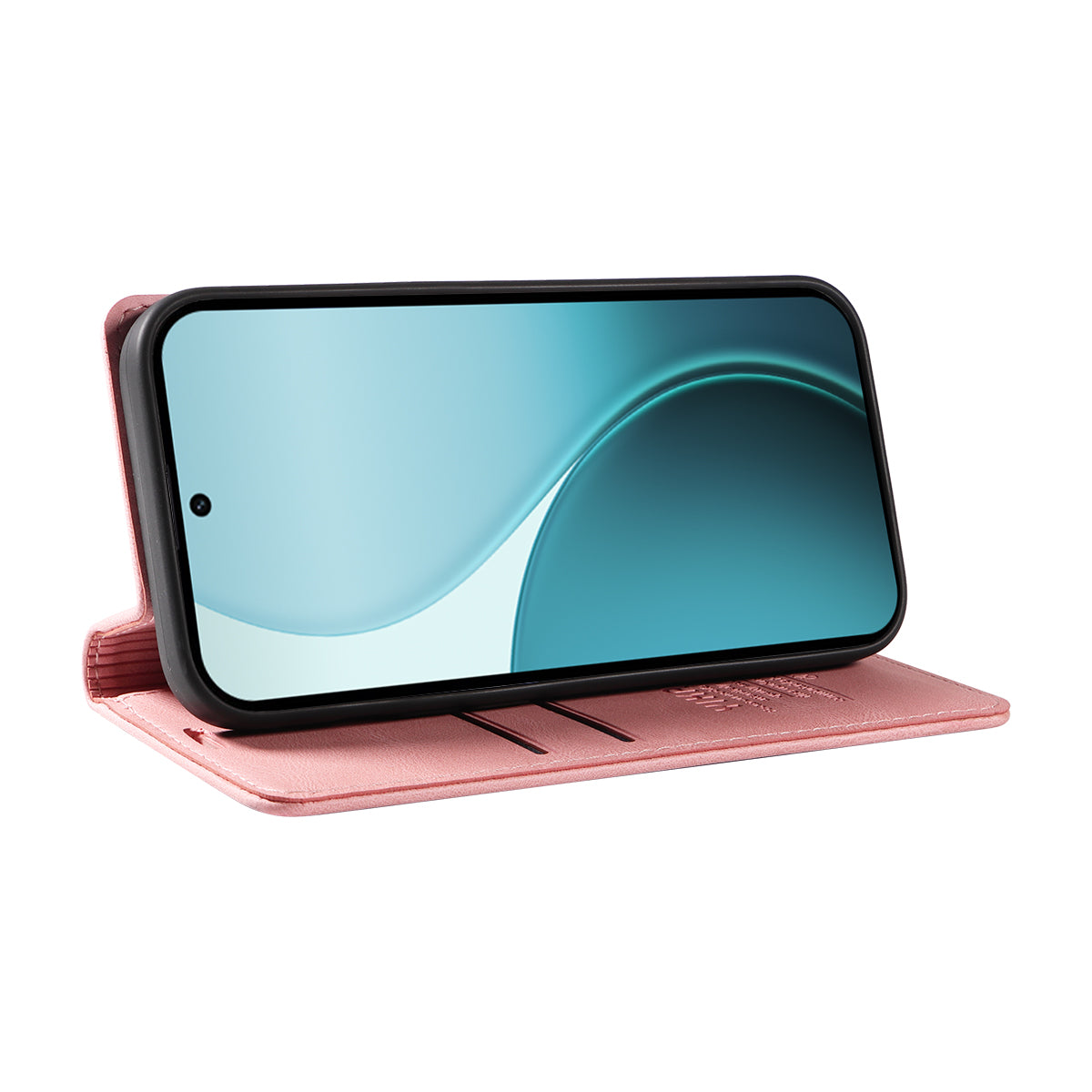 For Oppo Reno14 Pro 5G (China) / Oppo Reno14 Pro 5G (Global) Leather Cover YIKATU YK-004 Skin-Touch Wallet Phone Cases - Pink