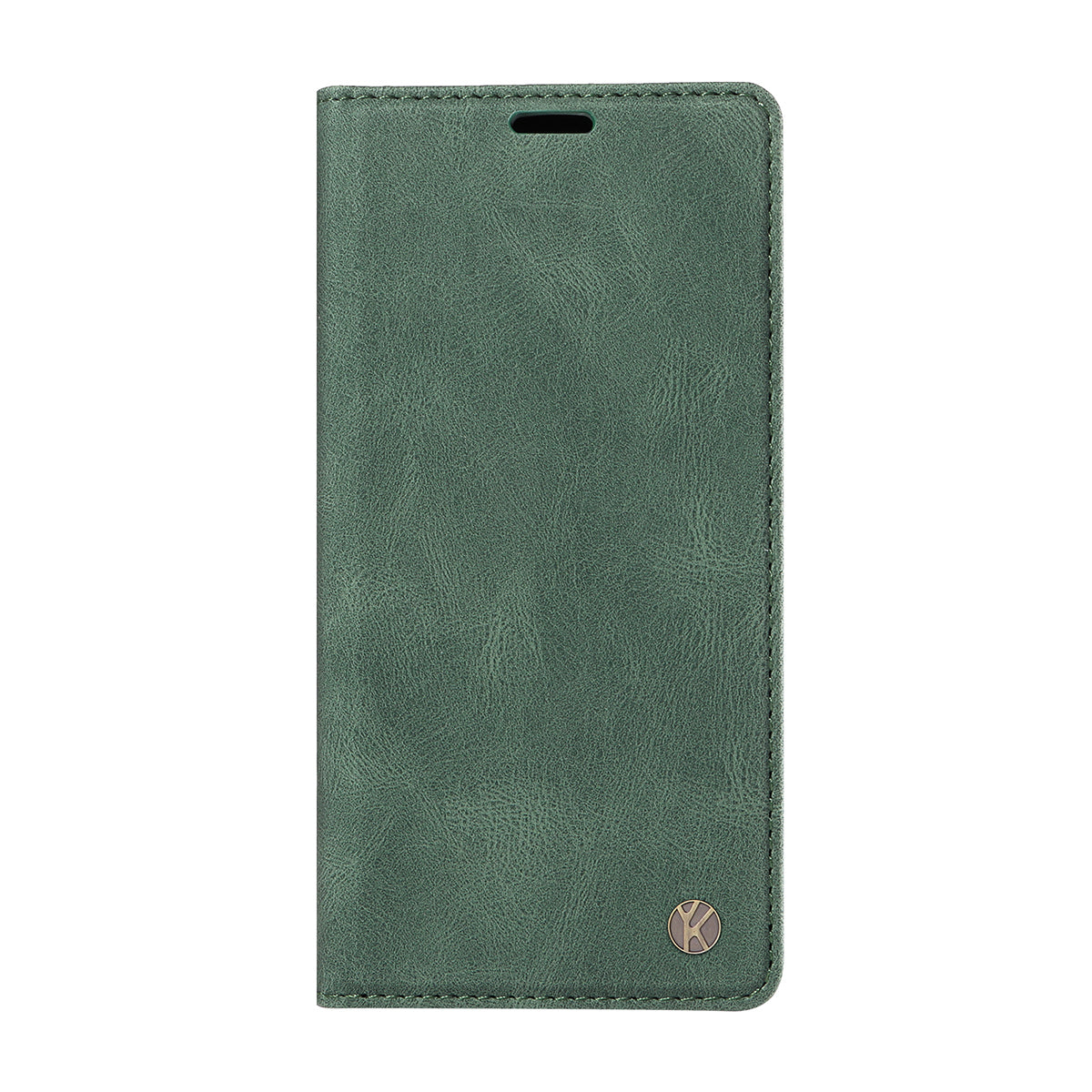 For Oppo Reno14 Pro 5G (China) / Oppo Reno14 Pro 5G (Global) Leather Cover YIKATU YK-004 Skin-Touch Wallet Phone Cases - Green