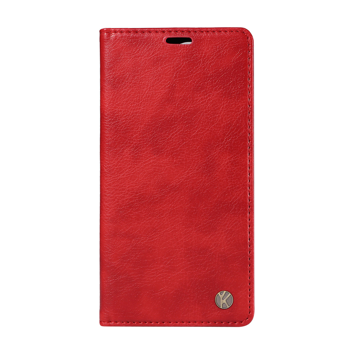 For Oppo Reno14 Pro 5G (China) / Oppo Reno14 Pro 5G (Global) Wallet Case YIKATU YK-006 Magnetic Closure Leather Phone Cover Litchi Texture - Red