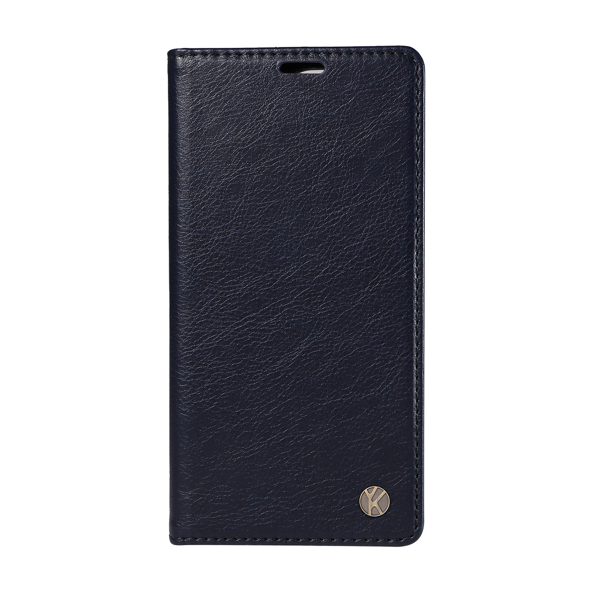 For Oppo Reno14 Pro 5G (China) / Oppo Reno14 Pro 5G (Global) Wallet Case YIKATU YK-006 Magnetic Closure Leather Phone Cover Litchi Texture - Navy Blue