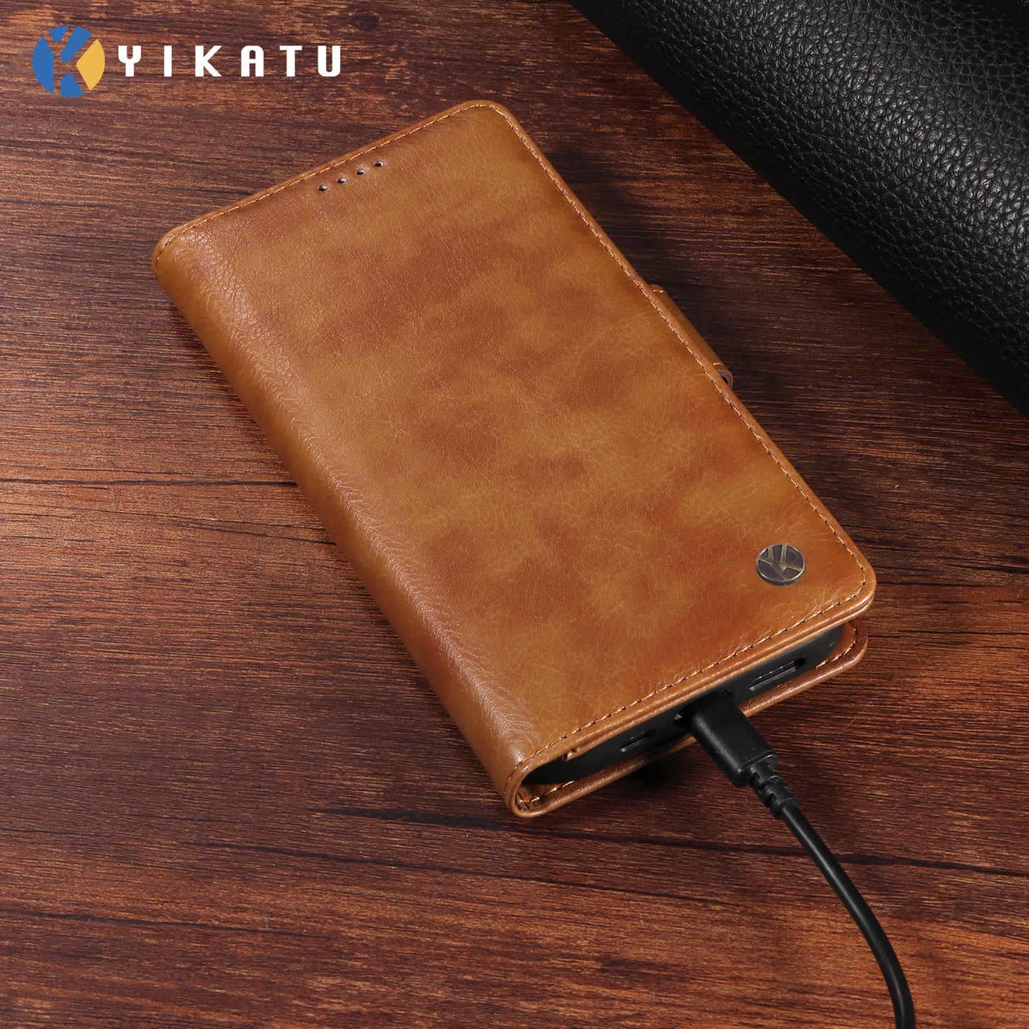 For Oppo Reno14 Pro 5G (China) / Oppo Reno14 Pro 5G (Global) Case YIKATU YK-007 Litchi Texture PU Leather Wallet Phone Cover - Brown