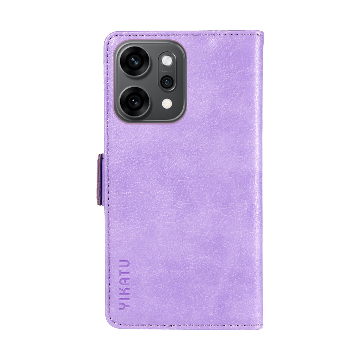 For Oppo Reno14 Pro 5G (China) / Oppo Reno14 Pro 5G (Global) Case YIKATU YK-007 Litchi Texture PU Leather Wallet Phone Cover - Purple
